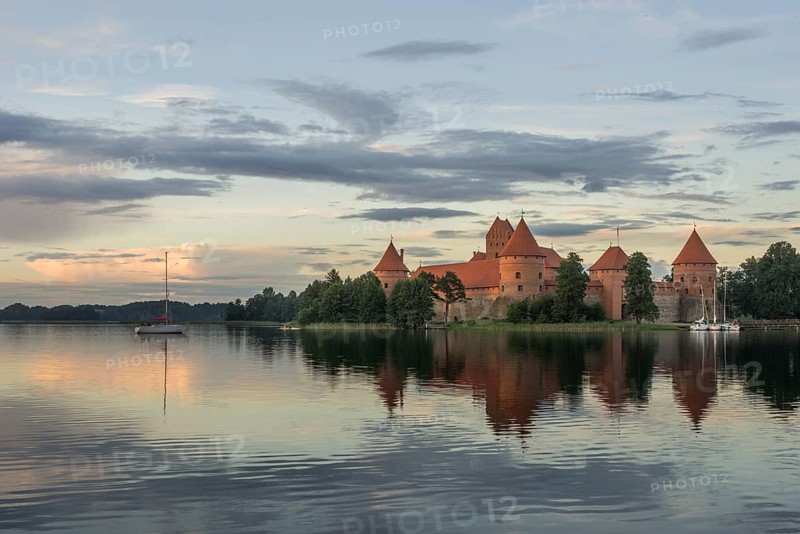 Trakai Island Castle in Lake Galve