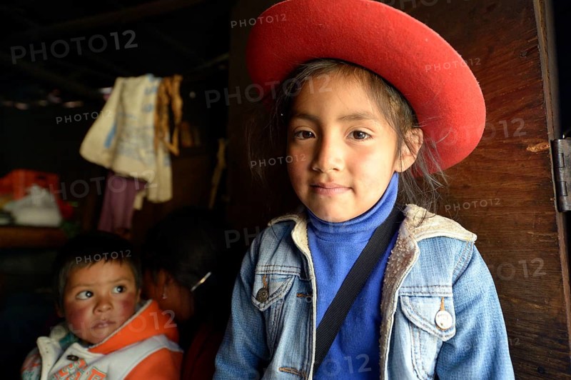 Girl wearing a red hat