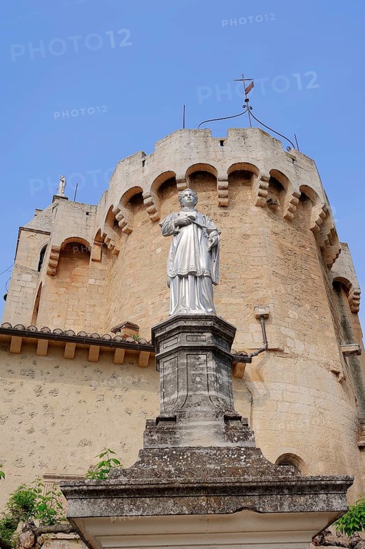 Church and statue
