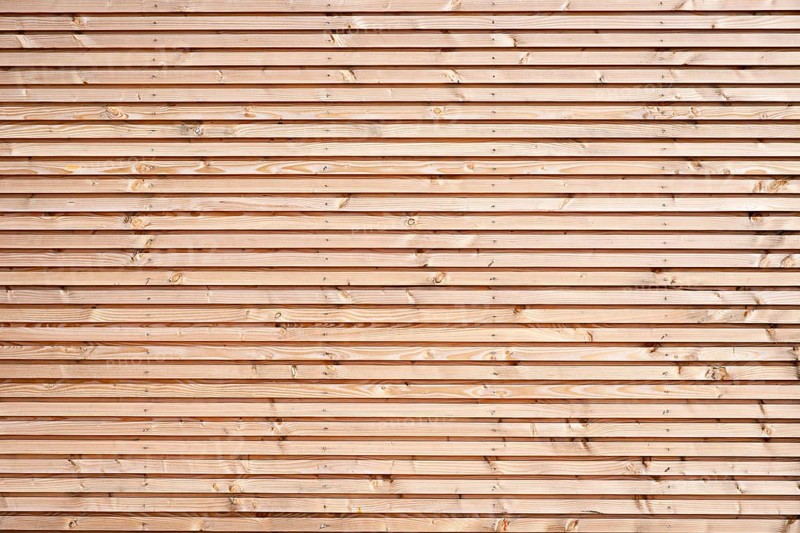 Natural coloured wood sheathing of a holiday house