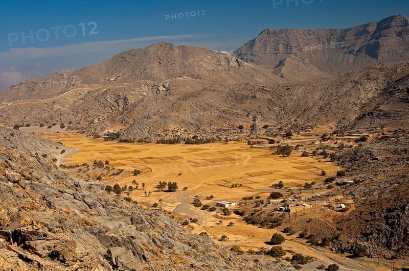 Sayh Plateau in the mountains of Musandam