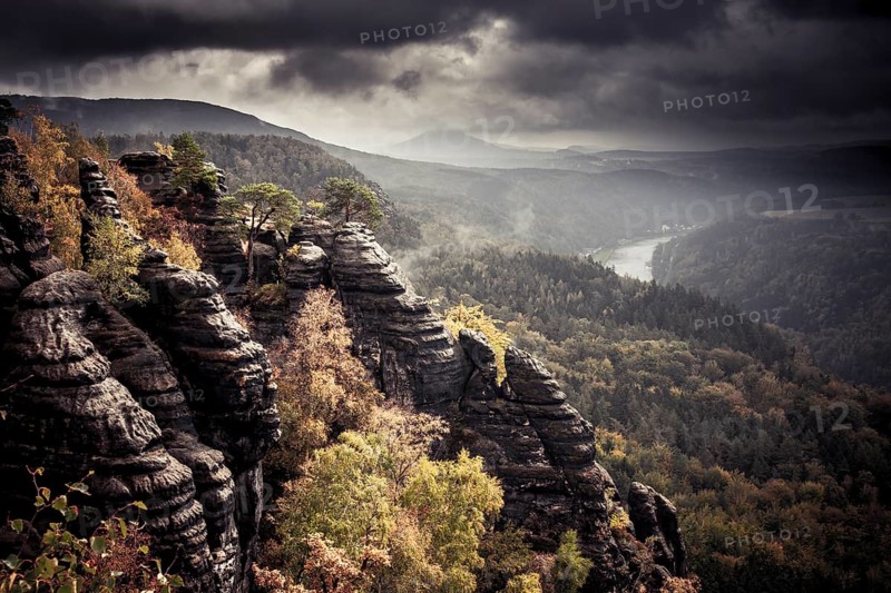 View from Schrammstein lookout point