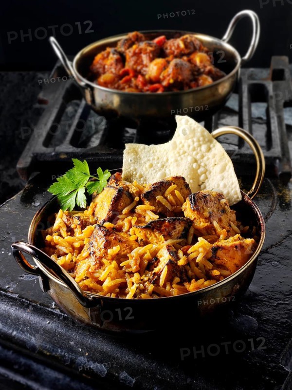 Indian Tikka Byriani chicken curry