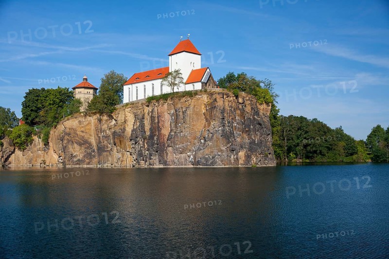 Kirchberg or Church Hill with Church on the Hill and a water tower