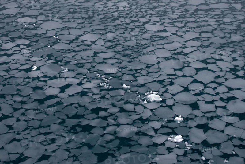 Floes created by slush