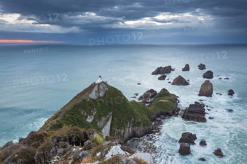 The Lighthouse at Nugget Point before sunrise