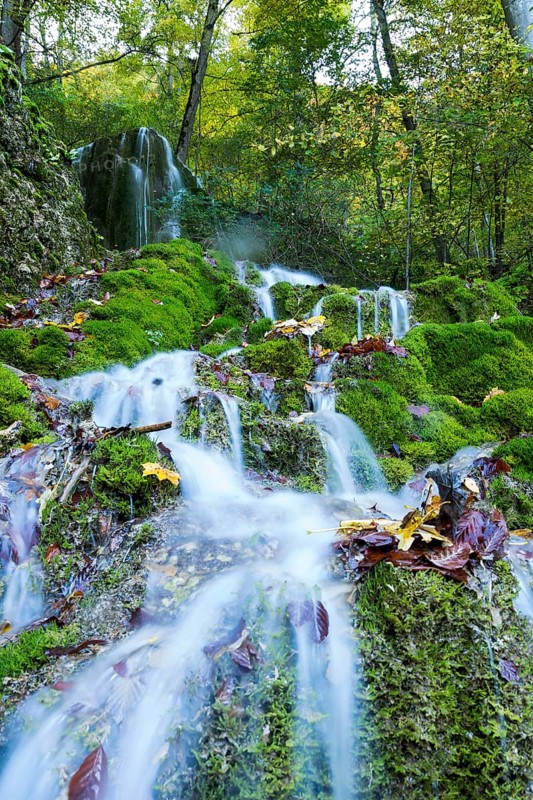 Guetenstein Waterfalls in autumn