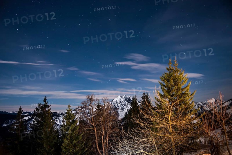 Panoramic view with stars