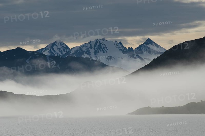 Mountain scenery around the fjord