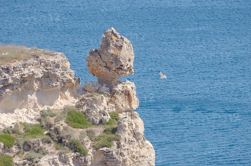 Rock formation at the coast