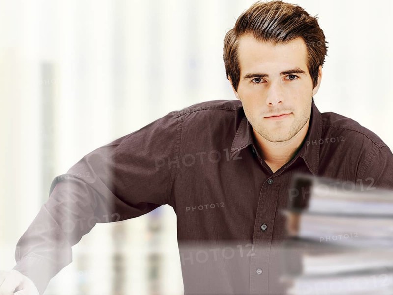Businessman in office