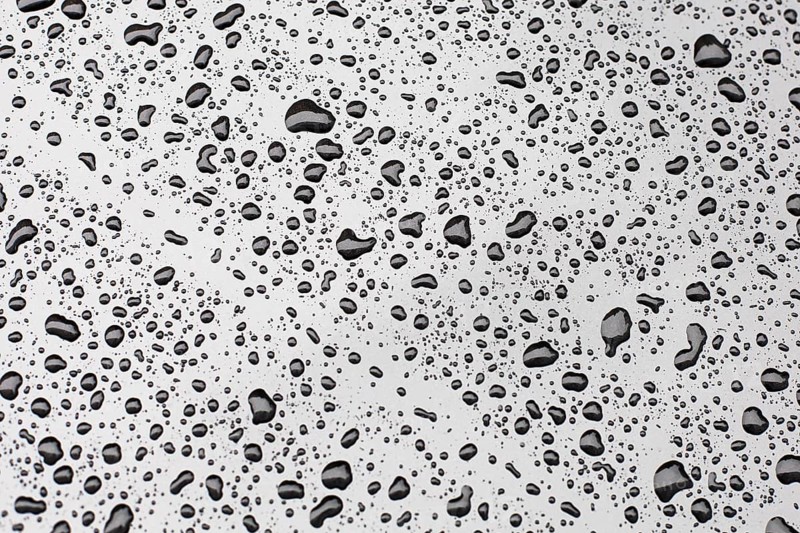 Water drops on car paint