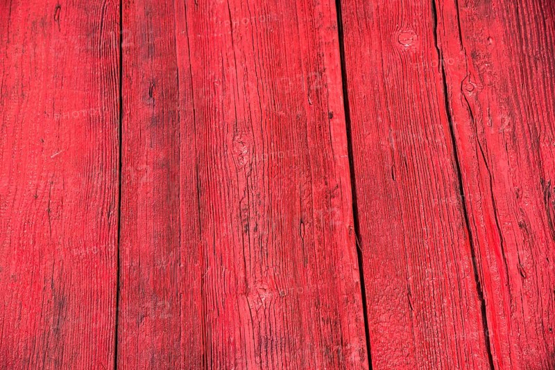 Red wooden boards