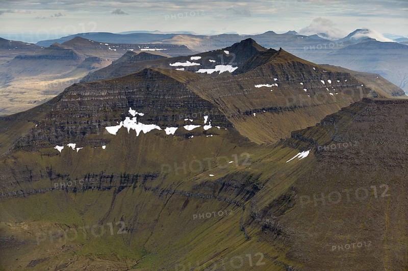 Mountain landscape in the evening light