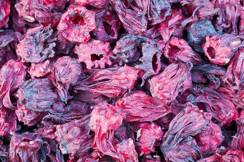 Dried hibiscus flowers from Egypt