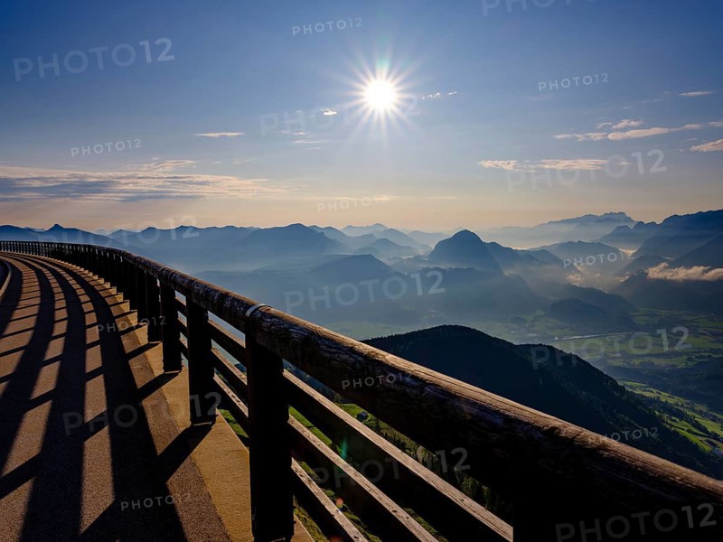 View from the Rossfeld Panoramastrasse on Alpine panorama