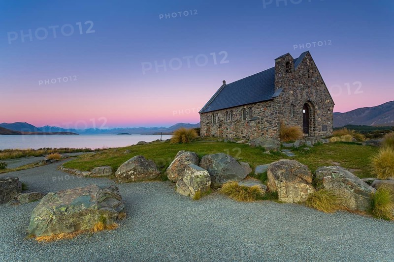 Church of the Good Shepherd at Lake Tekapo at the blue hour