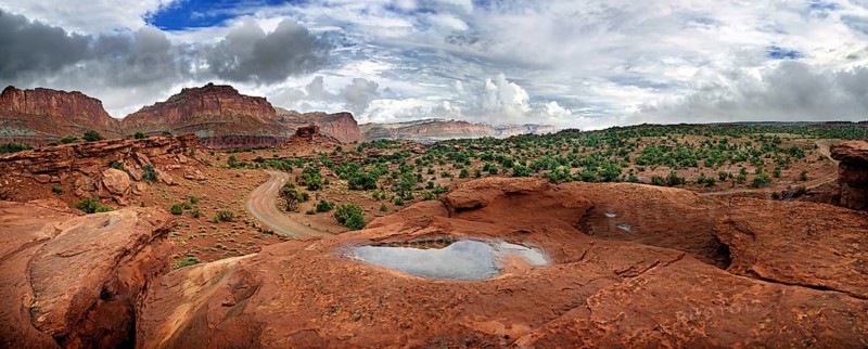 View from Capitol Reef after a thunderstorm