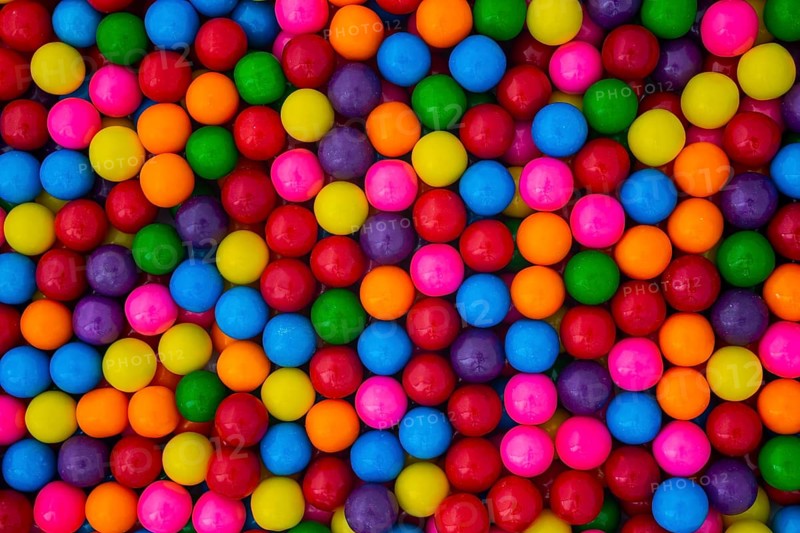Multi Colored Bubble Gum