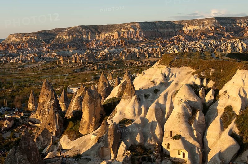 Erosion landscape with tufa towers