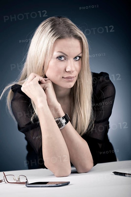 Young woman sitting at a desk