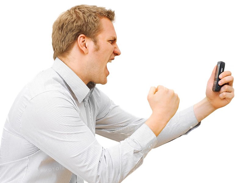 Businessman using a mobile phone
