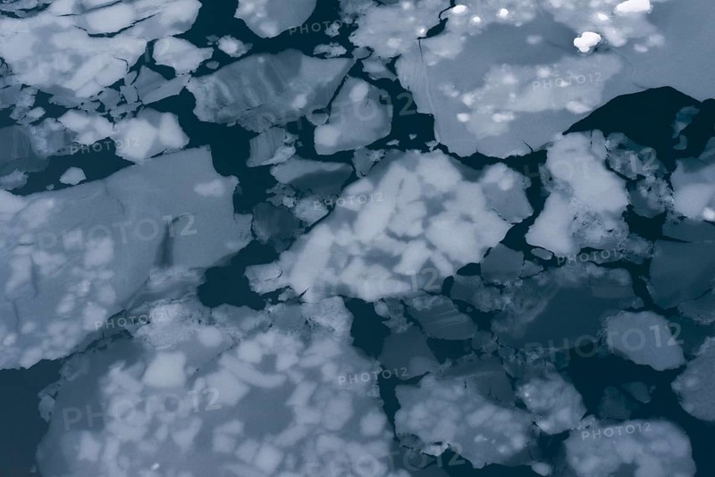 Floes created by slush