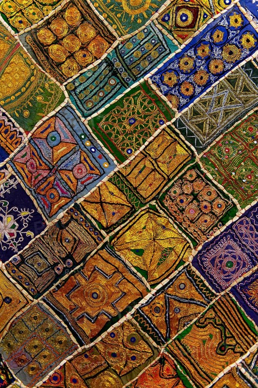 Colourful traditional wall hanging from Rajasthan