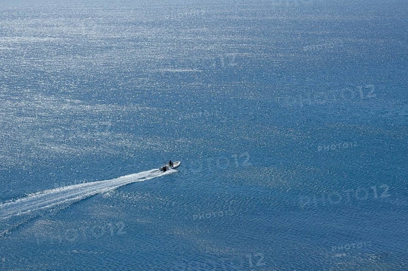 A small boat in the Black sea