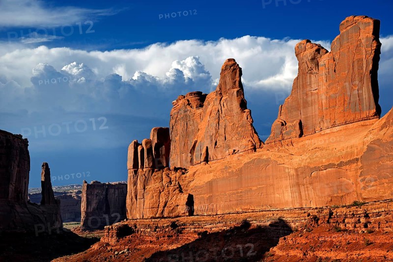 Rock formation of the Courthouse Towers