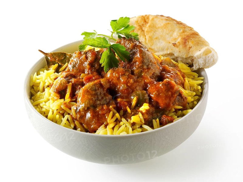Bhuna curry with lamb