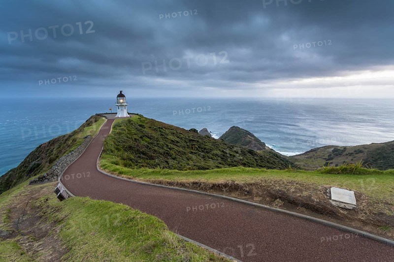 Lighthouse at Cape Reinga at dawn