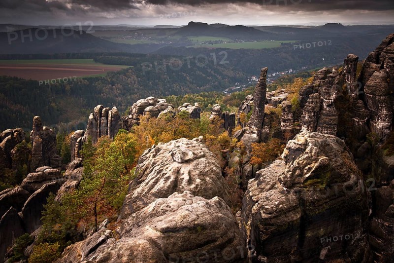 View from Schrammstein lookout point