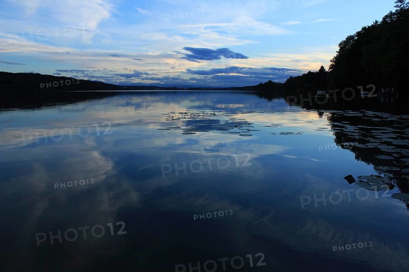 Clouds reflected in Lake Pilsen