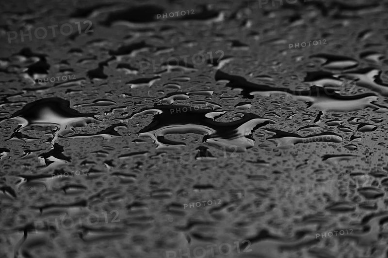 Water drops on a plastic surface