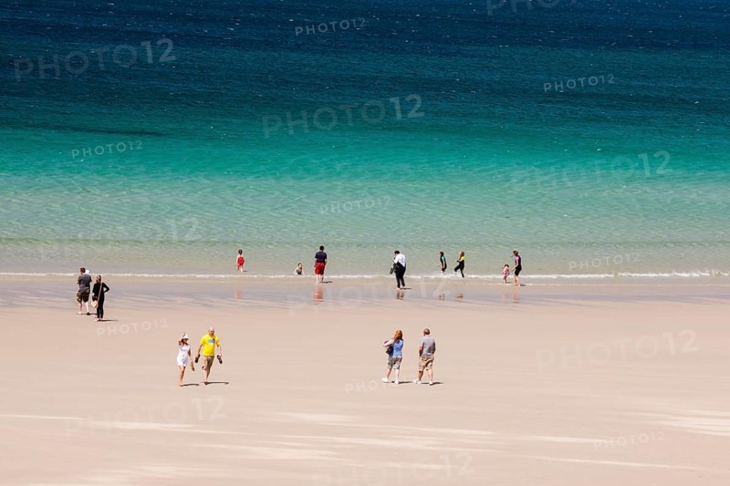 Tourists at White Sands Beach