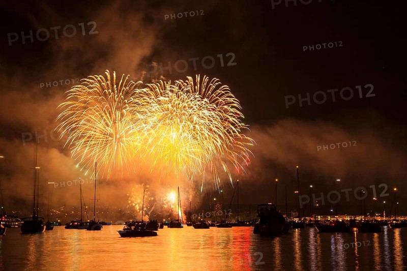 Fireworks during the Seenachtsfest