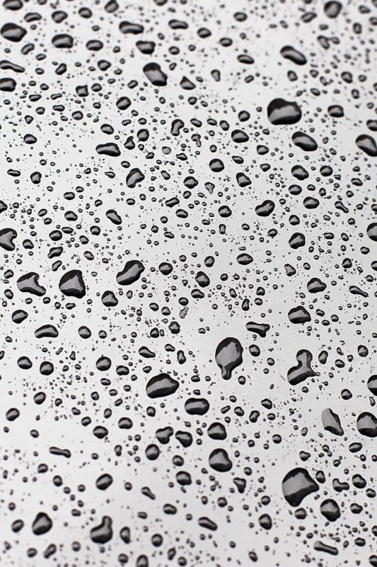 Water drops on car paint