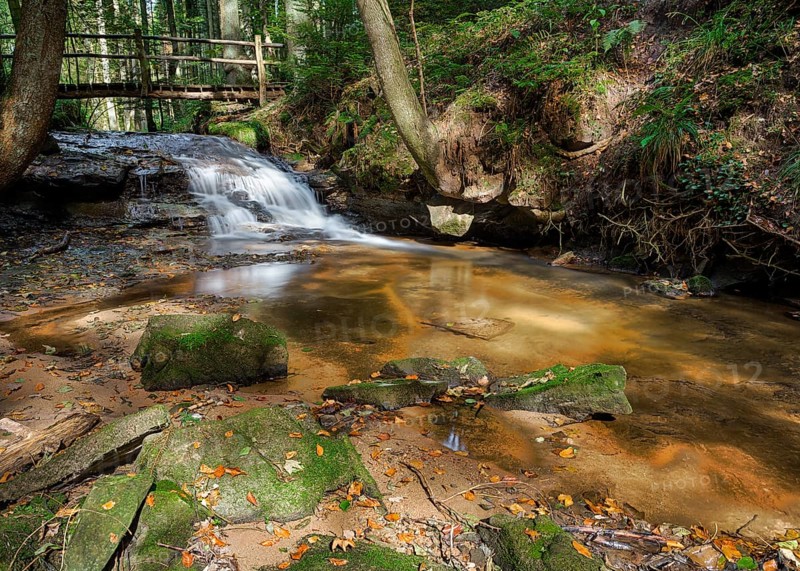 Waterfall at Struempfelbach stream
