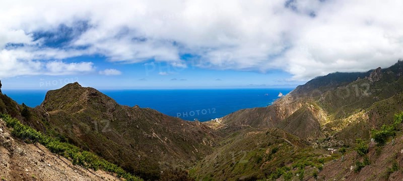 Cliffs in the Anaga Mountains near the village of Taganana