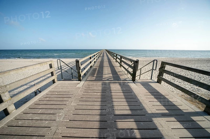 Long wooden pier