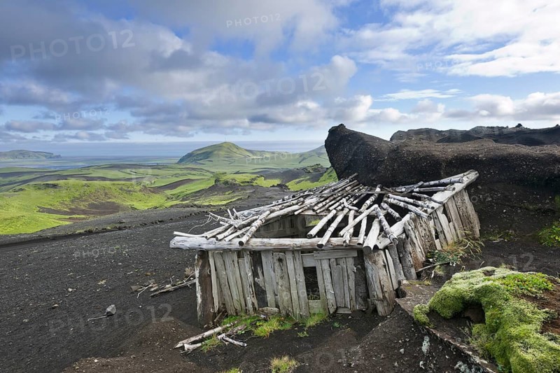 Dilapidated sheep shed