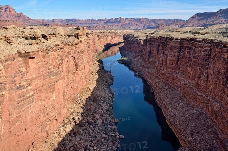 View from the New Navajo Bridge of the Colorado River
