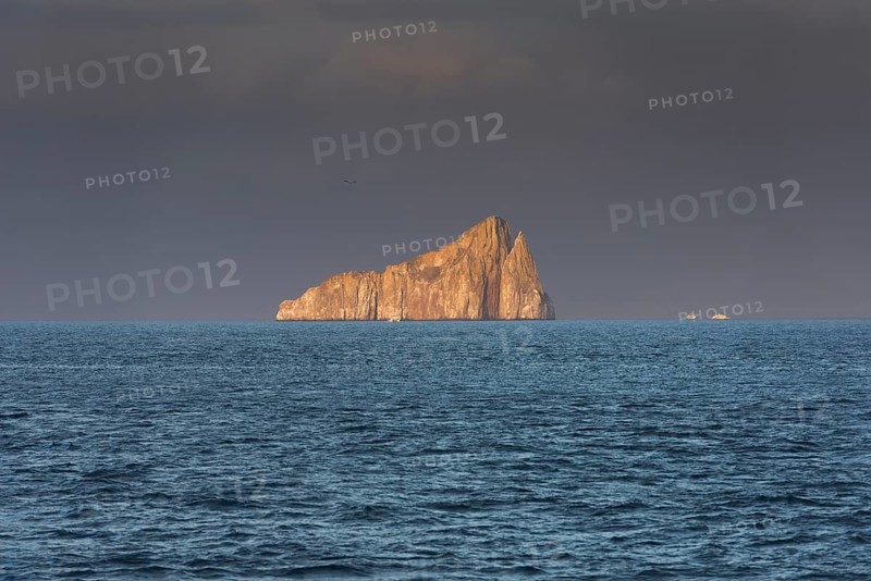 Leon Dormido or Kicker Rock in the evening light
