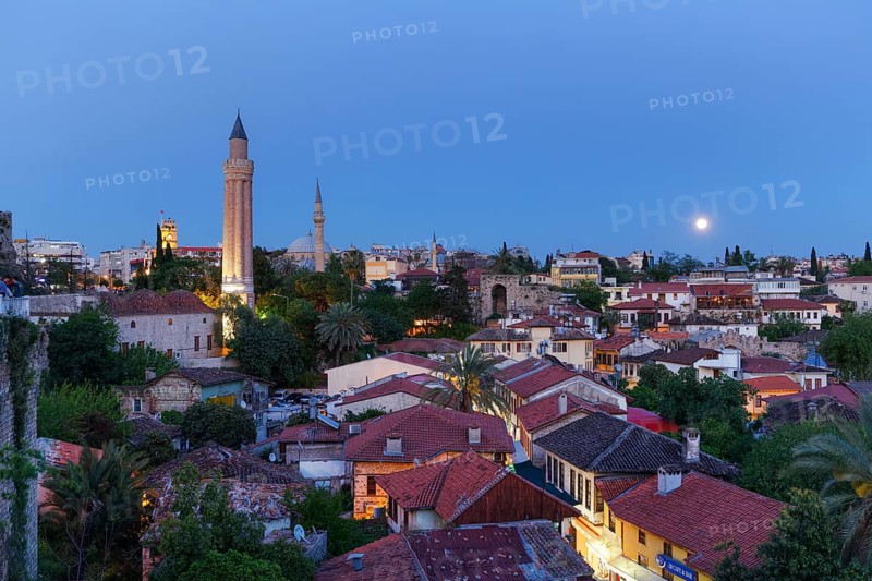 View of the old town with Fluted Minaret