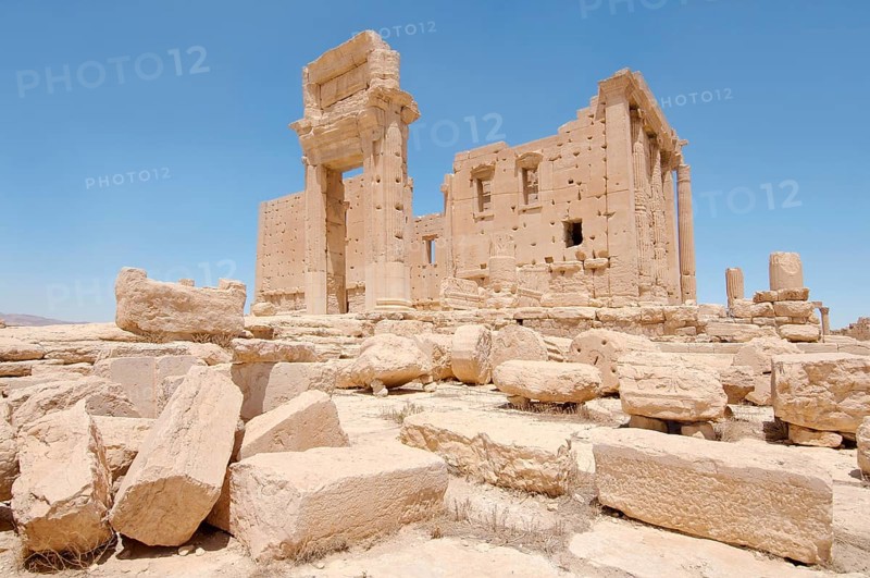 The ruins of the ancient city of Palmyra