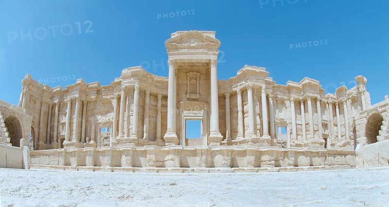 The ruins of the ancient city of Palmyra