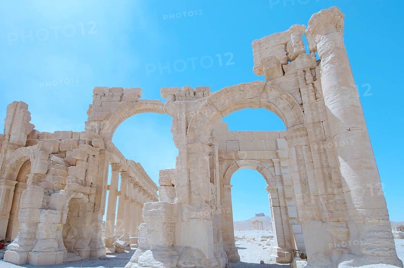 The ruins of the ancient city of Palmyra