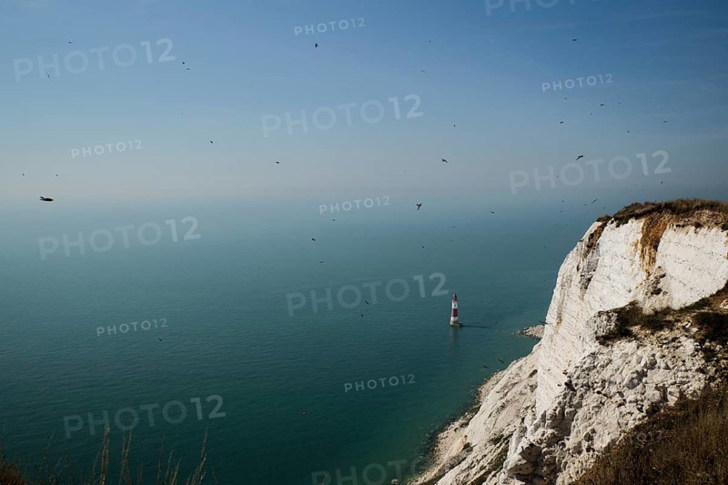 Seven Sisters cliffs with lighthouse