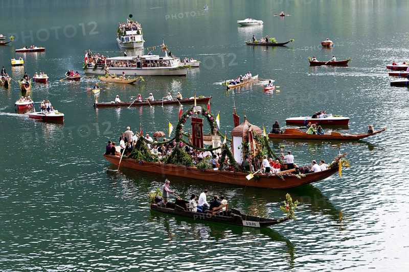 Corpus Christi procession on Lake Hallstatt